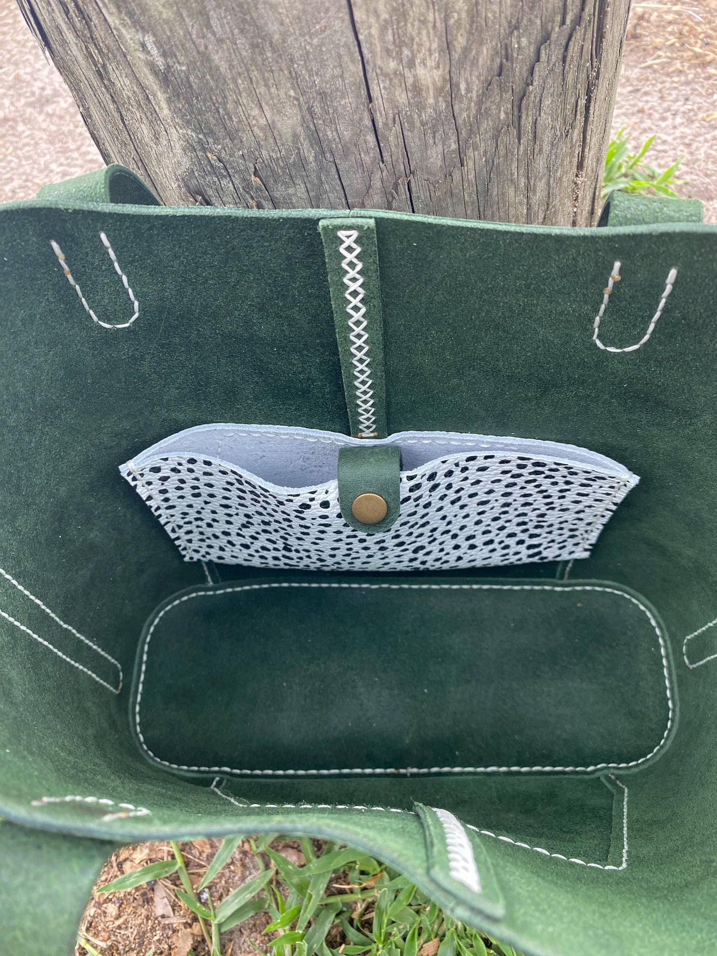 Handcrafted Full-Grain Leather Tote – Small