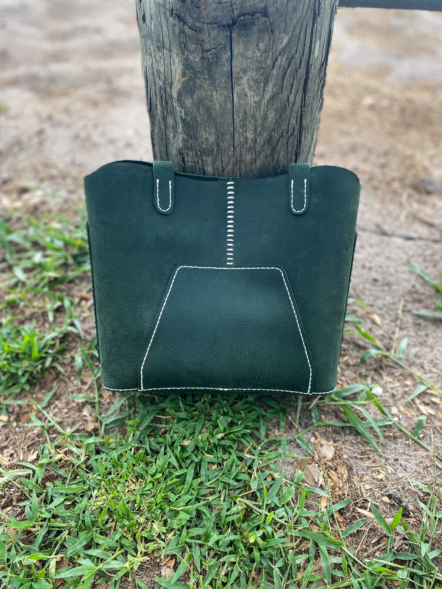 Handcrafted Full-Grain Leather Tote – Small