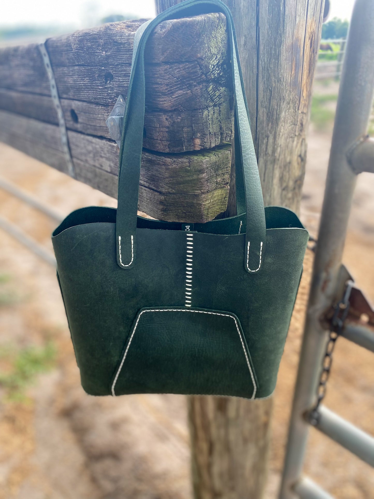 Handcrafted Full-Grain Leather Tote – Small