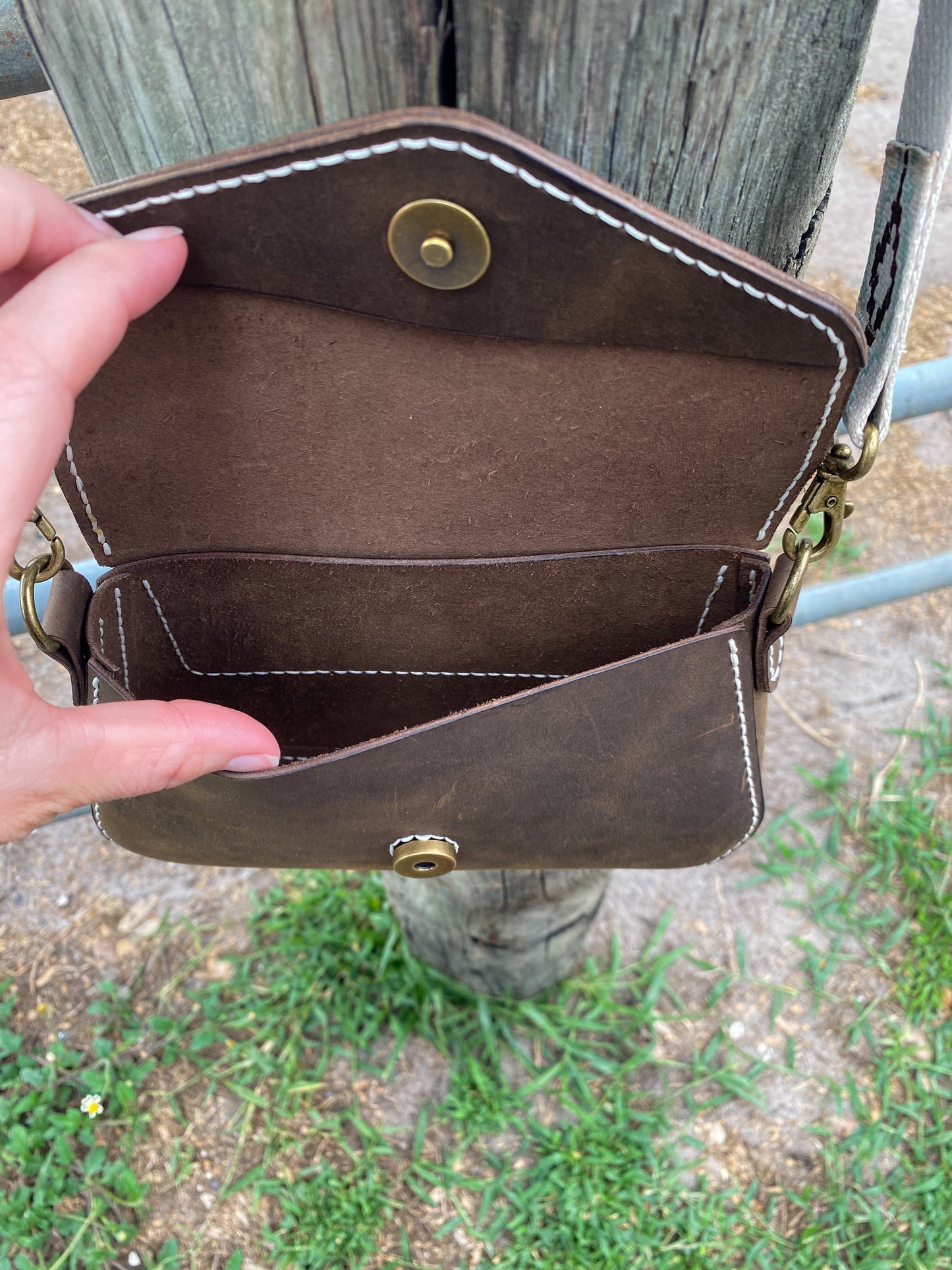 Handcrafted Top-Grain Leather Clutch