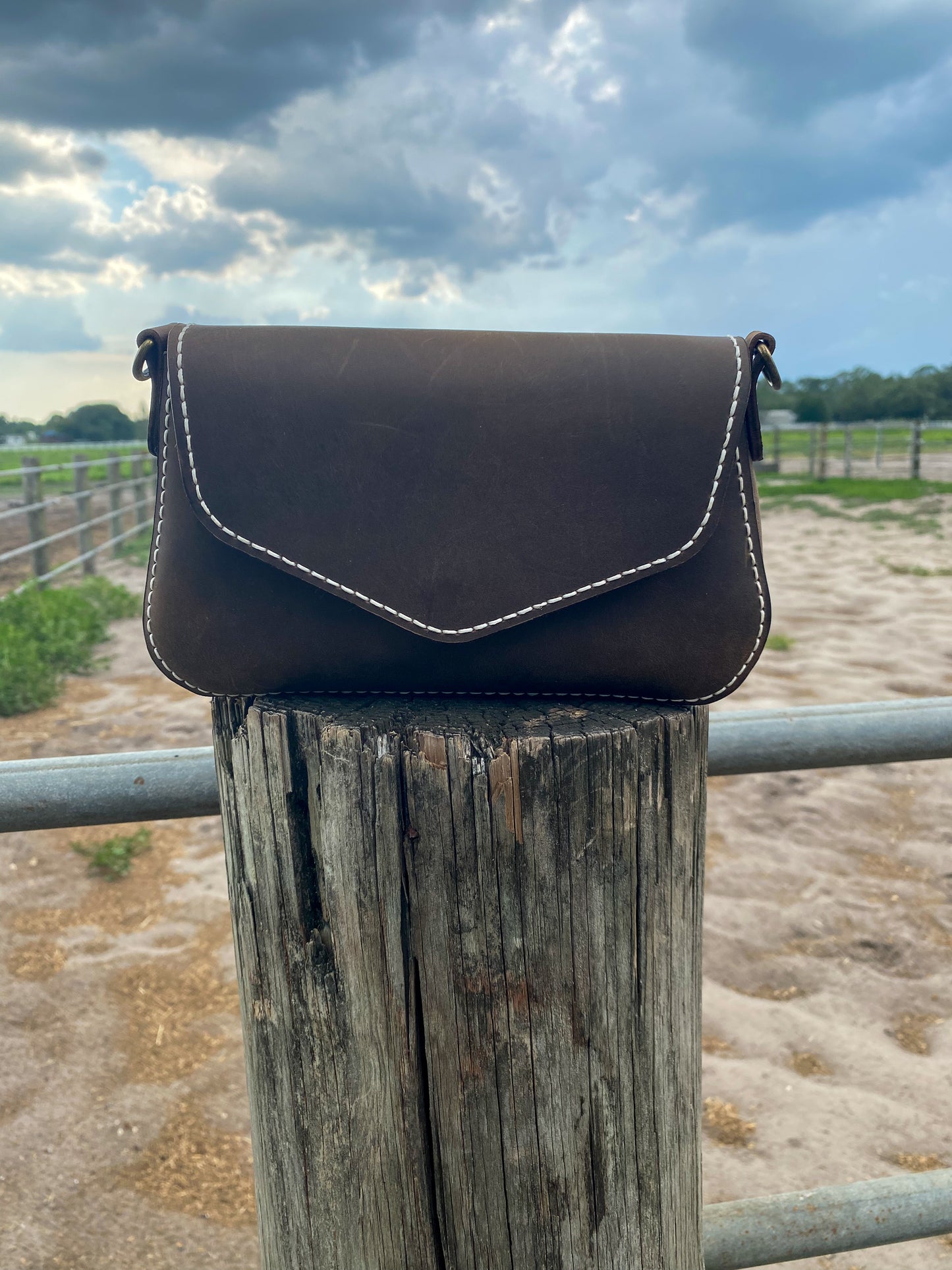 Handcrafted Top-Grain Leather Clutch