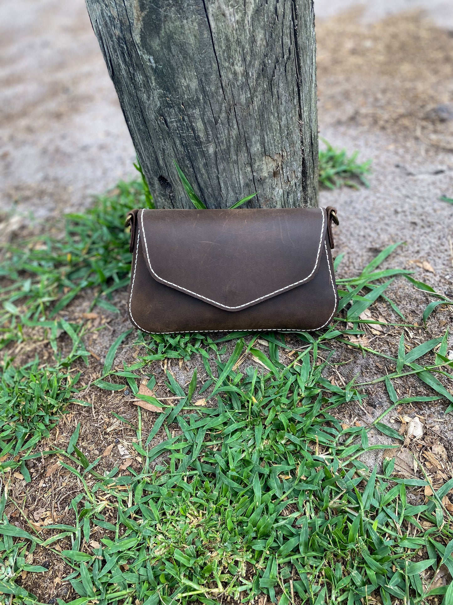 Handcrafted Top-Grain Leather Clutch