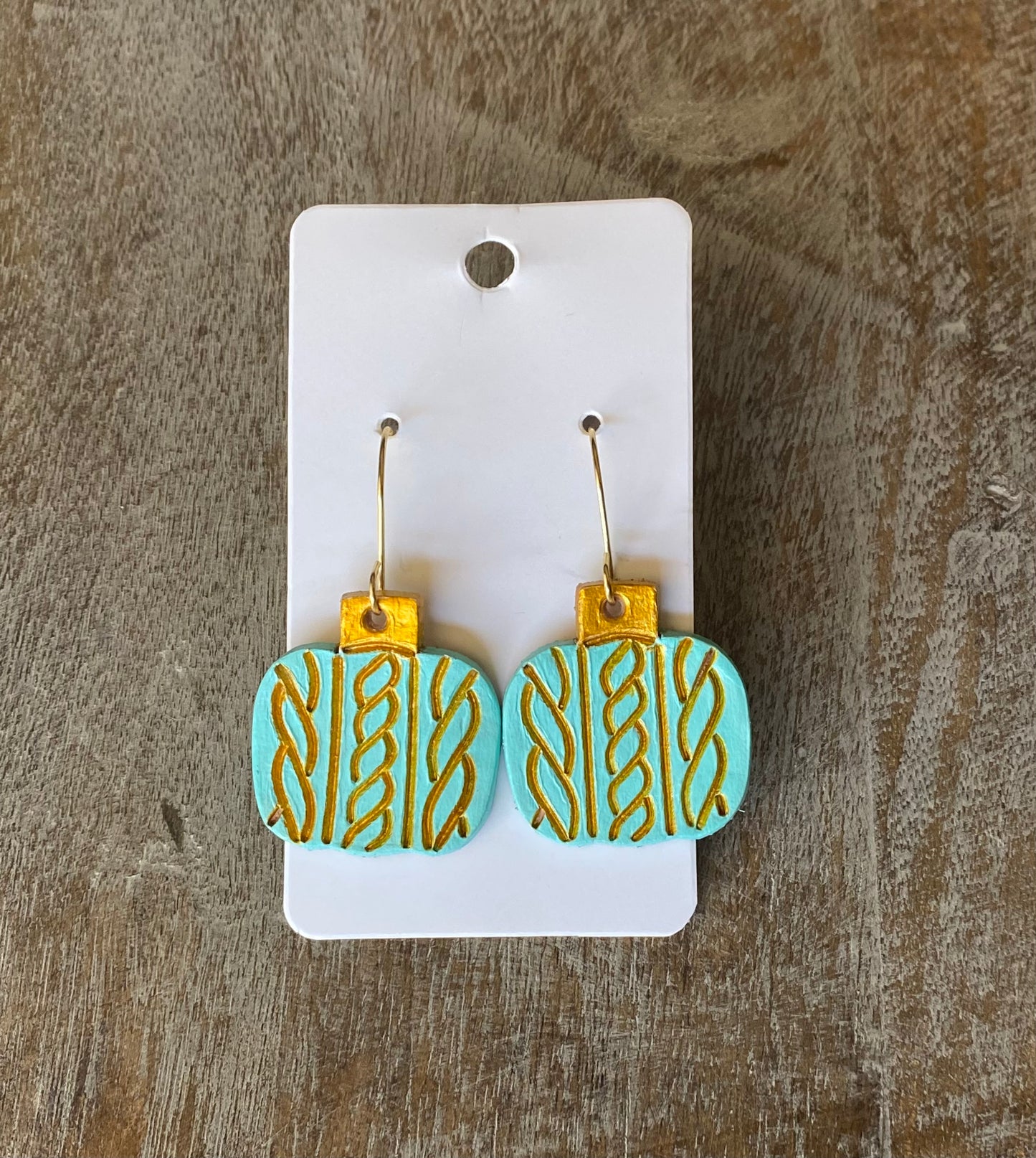 Sweater Pumpkin Earrings