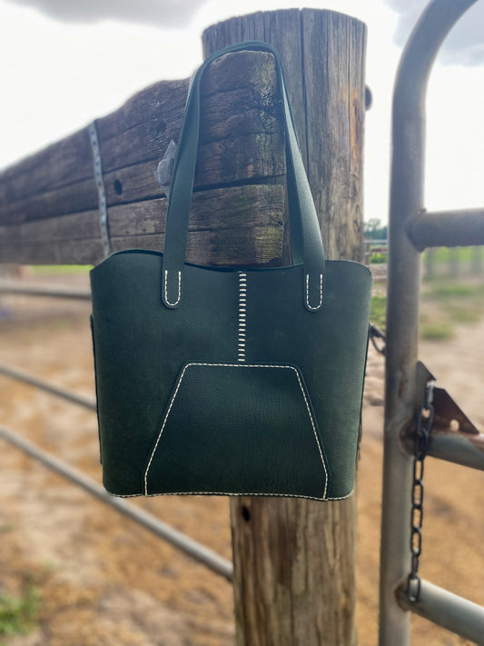 Handcrafted Full-Grain Leather Tote – Small
