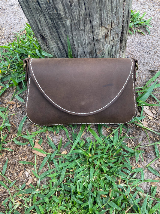 Handcrafted Top-Grain Leather Clutch