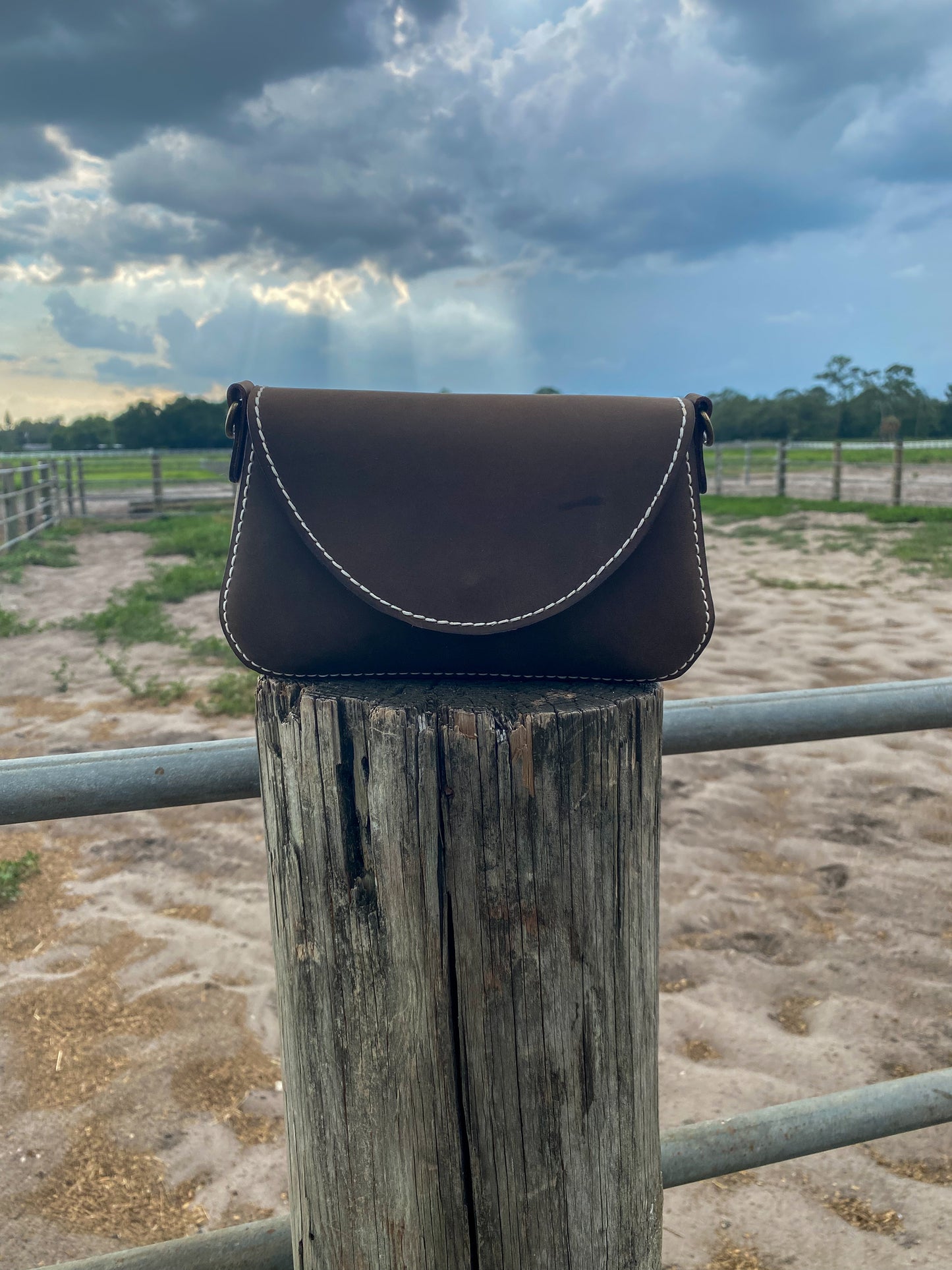 Handcrafted Top-Grain Leather Clutch
