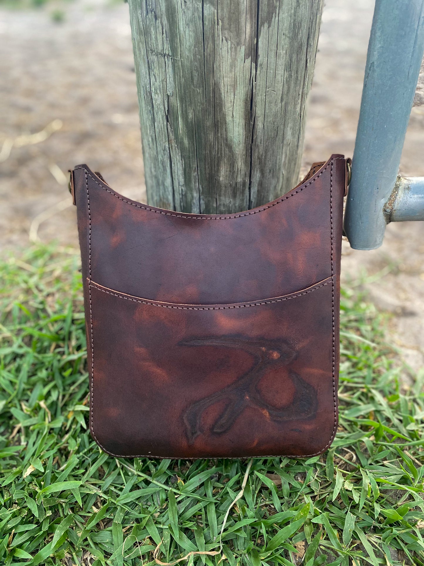 Handcrafted Leather Tote – Bison Brown Denver Side Cowhide