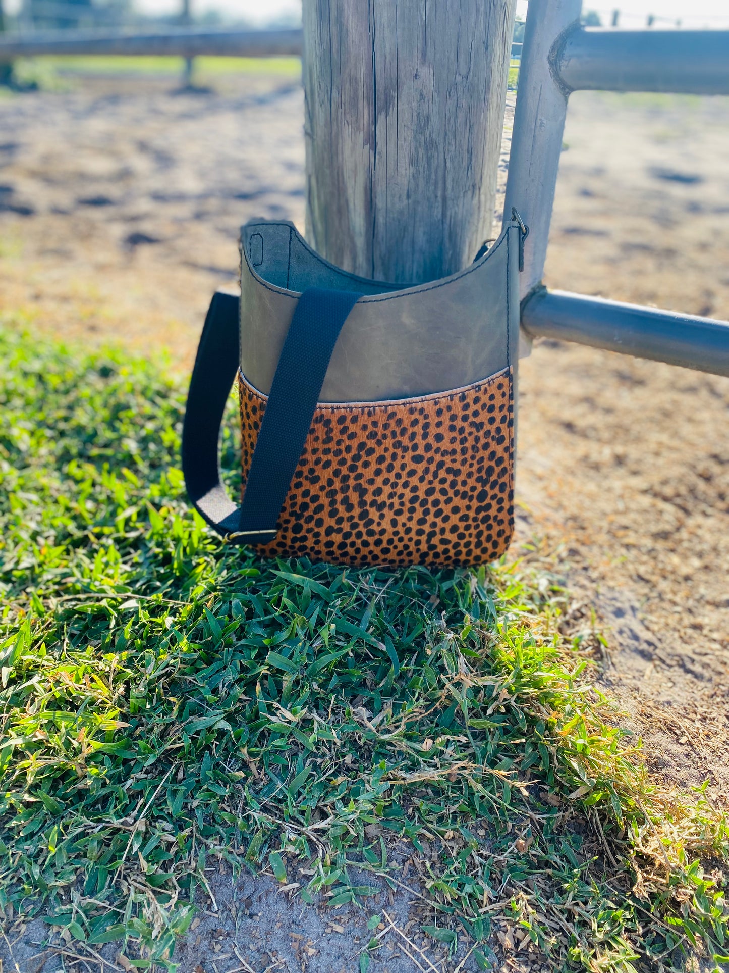 Handcrafted Leather Tote – Olive Green