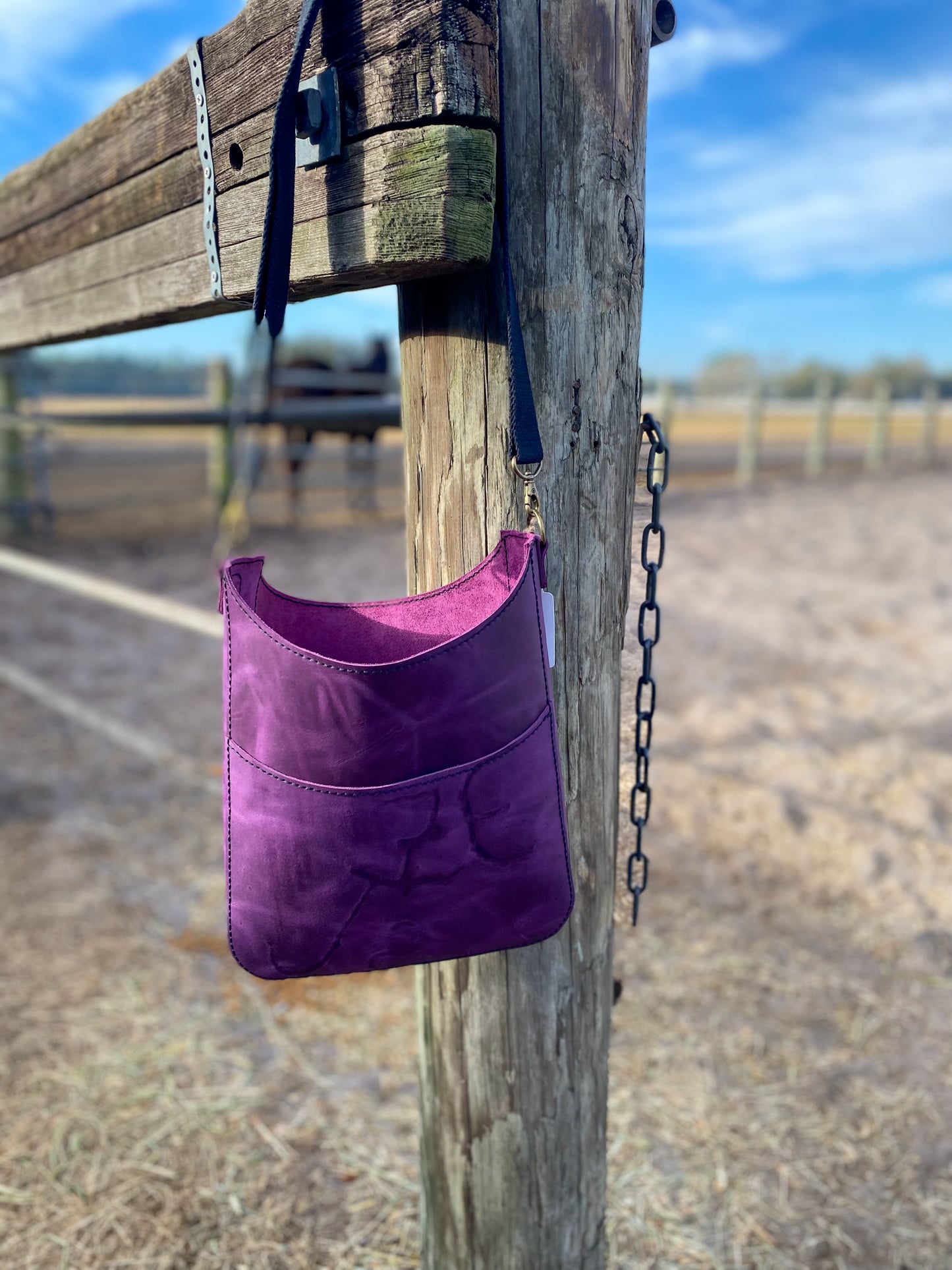 Hand crafted Tote Bag (electric purple)