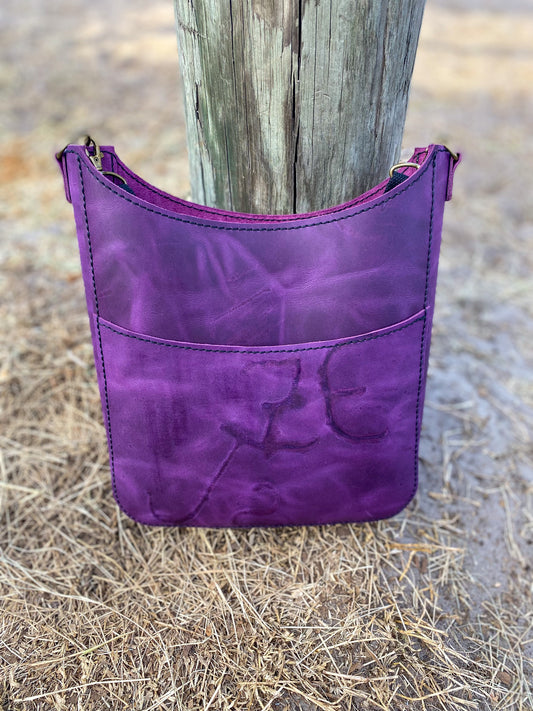 Hand crafted Tote Bag (electric purple)