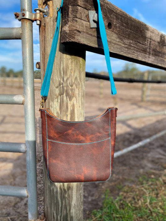 Handcrafted Leather Tote Bag (brown)