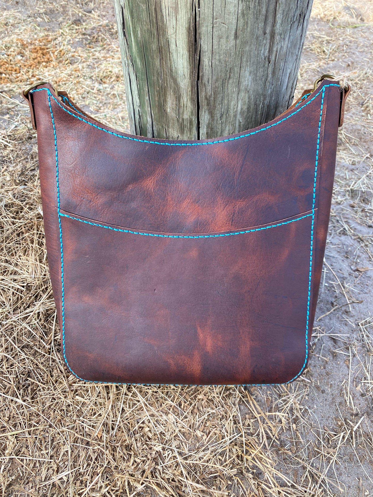 Handcrafted Leather Tote Bag (brown)