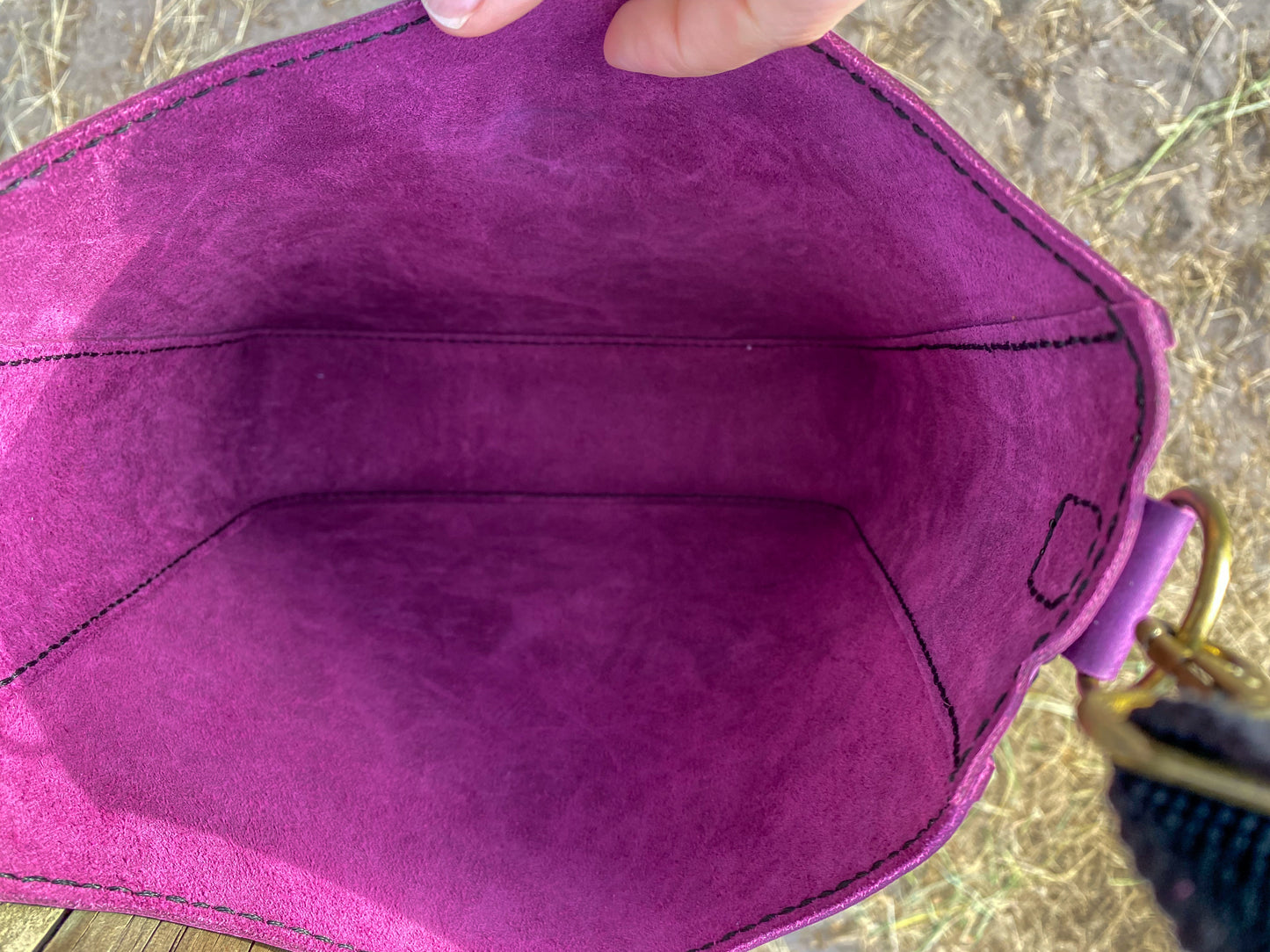 Hand crafted Tote Bag (electric purple)